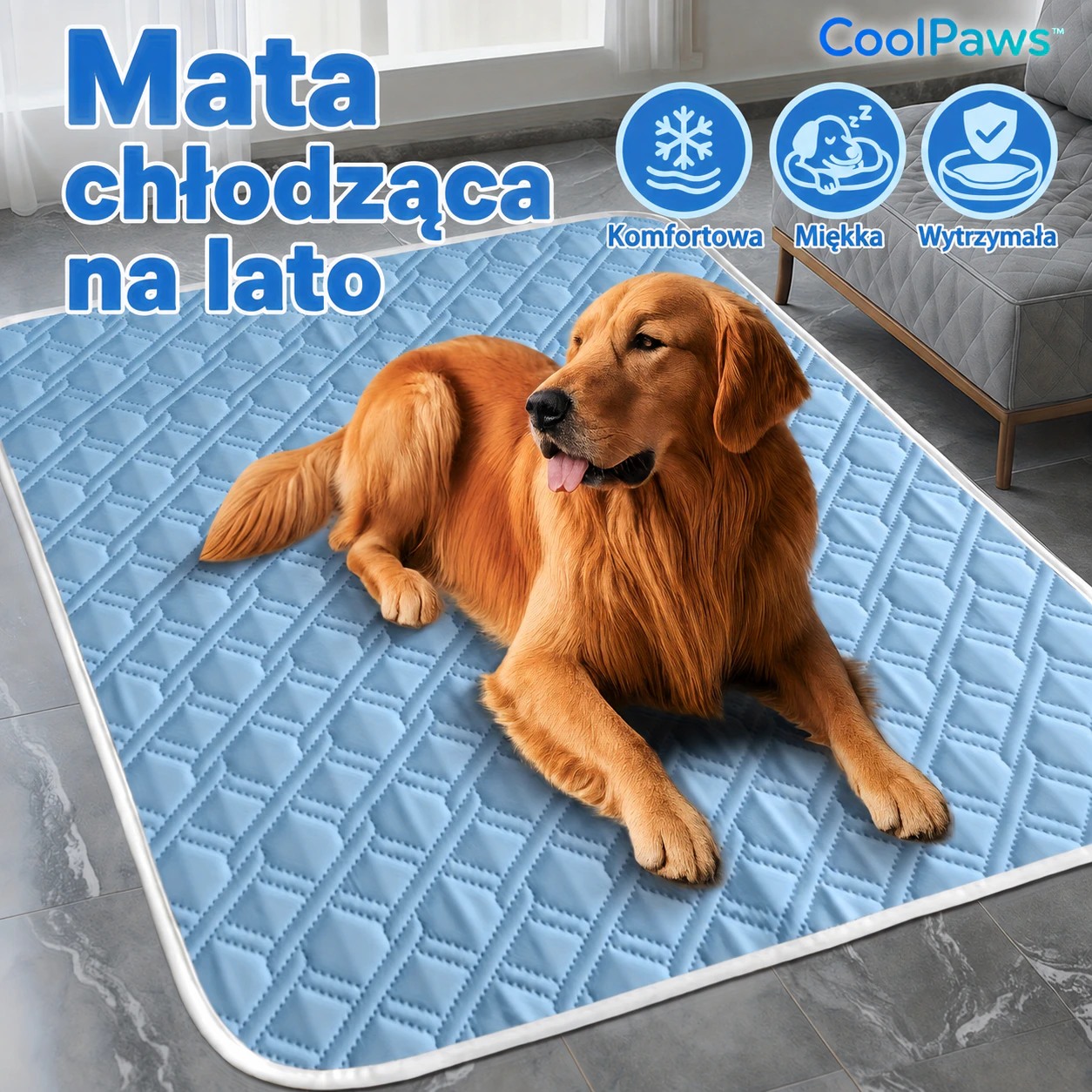 CoolPaws™ – ultra-miękka mata chłodząca dla psa i kota 1